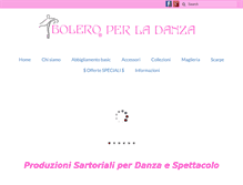 Tablet Screenshot of bolerodanza.com